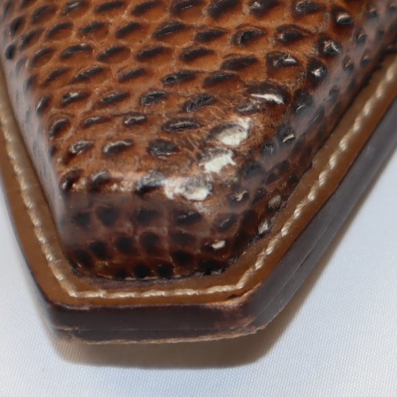 Pikolinos BCBGirls Taupe Leather Pointed Slip On Cowboy Mules Women's Size 10 - Picture 5 of 12